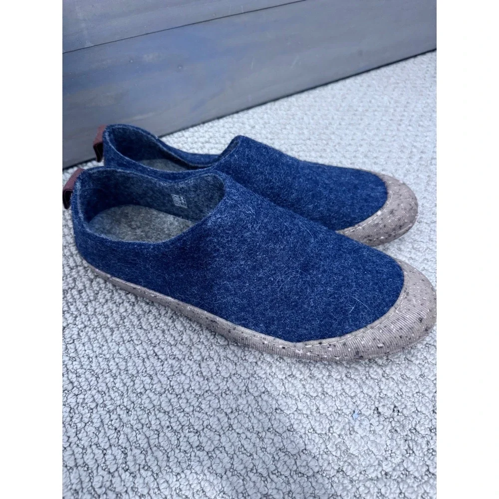 Huckberry‎ Wool Outdoor Slipper (recycled) Size 12 Rubber Sole
